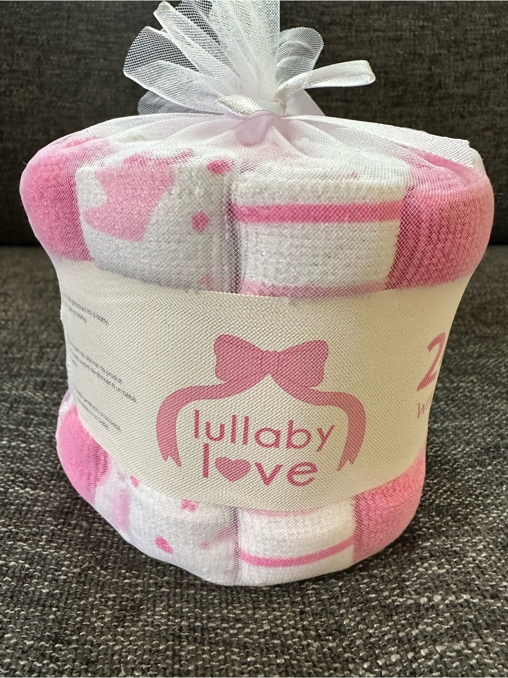 Pink Baby Washcloth Set - Soft Gentle Washcloths